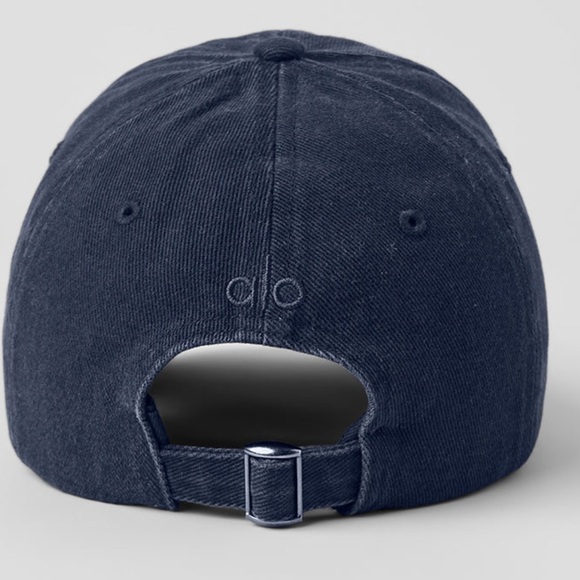 NWT ALO Authentic Washed Off-Duty Cap Vintage Navy - Picture 4 of 5